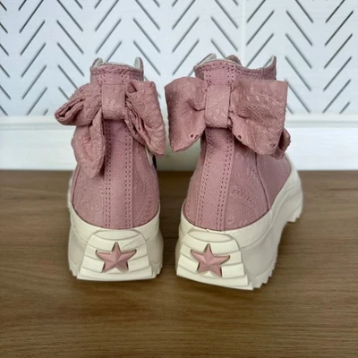 ⭐Converse запустить звезда похода Hi бант 10 Мужская обувь пыльный розовый кроссовки цветочный A09781C - Изображение 1 из 4