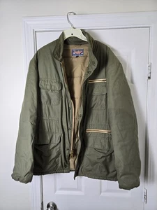 Vintage 70s 80s Bloomingdales Jacket Size 44 Large Parka Outdoor Insulated - Picture 1 of 5