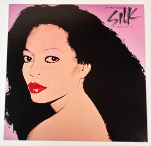Diana Ross SILK ELECTRIC Plattenladen PROMO FLAT Poster 12x12 - Bild 1 von 1