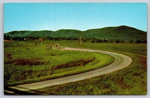 Postcard Ohio Chillocothe View of Mt. Logan OH c1960s Vintage Grassland Rural - Picture 1 of 2