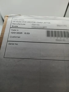 HP Aruba 2530-24G-PoE+ J9773A Rack-Mountable Gigabit Ethernet Switch - Picture 1 of 2