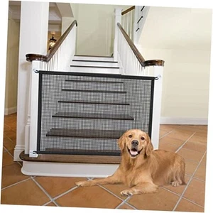 Dog Gate for Stairs Pet Gates for The House: Dogs Screen Mesh Gate for - Picture 1 of 7