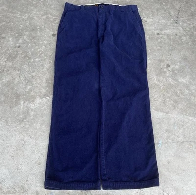 Nautica Jeans Co Vintage Y2K Navy Baggy Corduroy Pants Men’s 36x32 Grunge - Image 1 of 4