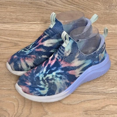 Skechers Little Girls Ultra Flex 2.0 Blue Violet Slip-On Sneakers Size Kids 3 - Image 1 of 4