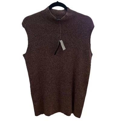 Preswick & Moore Burgundy & White Sleeveless Sweater Women's Size 3X - Imagem 1 de 4