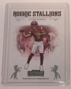 2024 Panini Contenders Jayden Daniels Rookie Stallions #3 Commanders - Picture 1 of 2