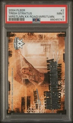 2004 Fleer WWE Road To Wrestlemania XX #2 Trish Stratus PSA 9 MINT POP 1 - Image 1 of 3