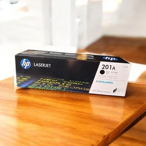HP CF401A (201A) Black Original Laserjet Printer Toner Cartridge - Vat Inc - Picture 1 of 1
