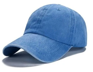 Men Women Baseball Cap-Low Profile Adjustable Washed Cotton Golf Dad Hat - Picture 1 of 7