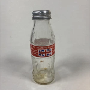 Coca Cola Commemorative Bottle - 1981 Royal Wedding Charles And Diana Empty - Bild 1 von 6