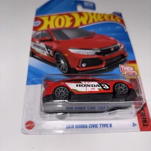2025 Hot Wheels 123/250 "2018 Honda Civic Type R" 3/10 Then & Now, Unopened - Picture 1 of 4