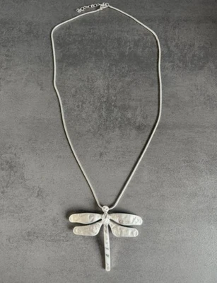 Libelle Anhänger Halskette Kette Ethno Gothic Schmuck edel Gehämnert neu  - Bild 1 von 3