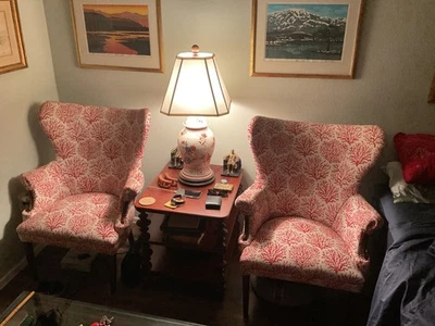 Par de sillones vintage American Butterfly con respaldo de ala años 40 Foto 1 de 4