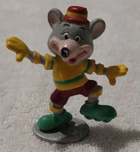 Vintage 1994 Showbiz Pizza Chuck E Cheese Rollerblading Loose 2.5" PVC Figure - Picture 1 of 5