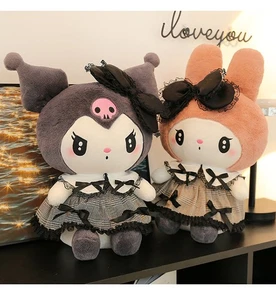 Kuromi Negro/Rosa 30/40/50/80cm Peluche Peluche Muñeca Adorno Juguete Regalo Nuevo - Imagen 1 de 26