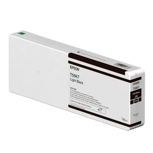 Genuine Epsom T55K7 Sealed Exp. 04/2026 Light Black Ink Cartridge 700mL - Picture 1 of 2