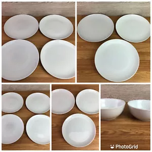 Paquete de platos y cuencos Tesco blancos varios tamaños - Imagen 1 de 13