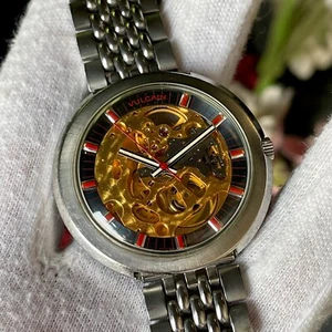Vulcain UFO Skeleton MSR Near Mint Bead Of Rice Bracelet Men's Watch - Picture 1 of 16