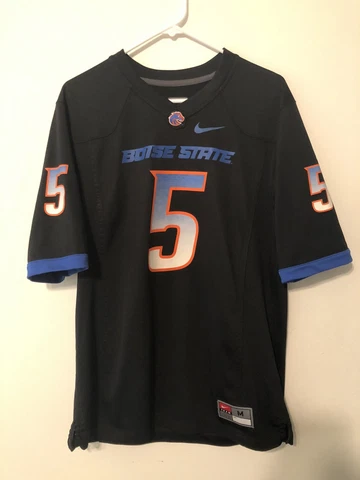 Boise State Broncos Nike Football Jersey #5 Black Size M BSU Cover
