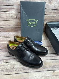 Para hombre Florsheim Cuero Negro Midtown Gorra Buey Zapatos 9,5 - Imagen 1 de 12