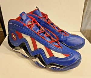 Rare Adidas Marvel Avengers Crazy 97 Q16933 Blue/White/Scarlet Size 16 - Picture 1 of 13