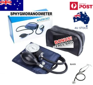 Aneroid Sphygmomanometer Blood Pressure Monitor machine Stethoscope Single Head - Picture 1 of 1