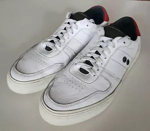$400 Ron Dorff Paris Stockholm Men's Bi Color Urban Tennis Shoes White Red US 10 - Picture 1 of 6