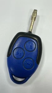 FORD TRANSIT TELECOMANDO 3 PULSANTI PORTACHIAVI MK7 RIBALTABILE FURGONE BLU. TESTATO E FUNZIONANTE!! - Foto 1 di 3