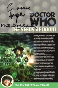 Doctor Who: The Seeds of Doom DVD Insert Signed by MICHAEL McSTAY GRAEME HARPER - Picture 1 of 1