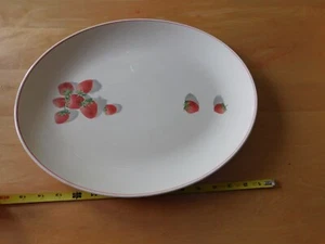 W.S. George Art Deco Oval Platter 13 1/2" Strawberry Shortcake Cavitt-Shaw 1930s - Picture 1 of 3