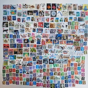 Great Britain Stamps Collection - 300 to 5000 Different Stamps - Picture 1 of 1