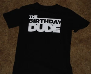 Boys The Children's Place black The Birthday Dude t-shirt size XXL 16 - Picture 1 of 1