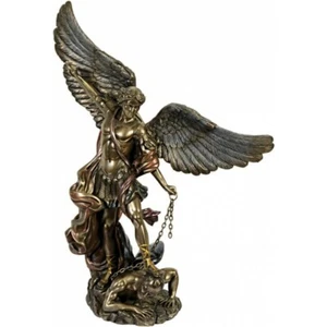 Dekofigur bronziert - Modell Michael der Erzengel - Bronzefigur Figur Wohndeko - Bild 1 von 1