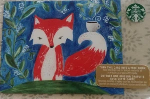 Little red Fox Starbucks Card - Picture 1 of 2