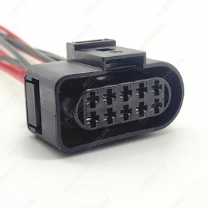 10-Way Front Headlamp Headlight Connector Pigtail For 2003-2008 Jaguar X-Type - Picture 1 of 6