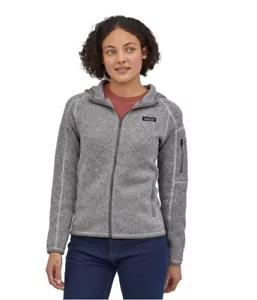 Patagonia Women's Small BETTER SWEATER HOODY Fleece Jacket Grey Full Zip Perfect - Picture 1 of 13