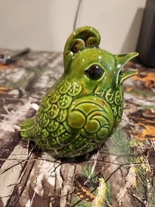 VTG Pottery Bird Quail Partridge Pomander 5” Potpourri Holder Baking Soda Shaker - Picture 1 of 6