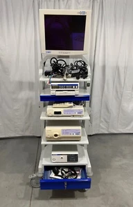 Olympus EVIS EXERA II CV-180 / CLV-180 System Center w/Stand & Keyboard - Picture 1 of 24