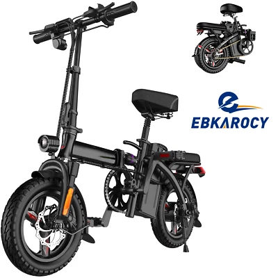 14" Folding Electric Bike for Adults Teens, 400W 48V/15AH, Commuter City - Image 1 of 4