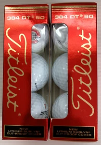 6 Vintage Golf Balls Titleist 384 DT 90 – Conoco 125th Logo – NOS 2 Packs - Picture 1 of 4