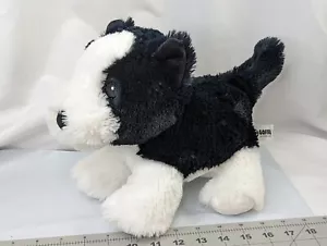 Goffa Black White Dog Plush 9 Inch 2019 Stuffed Animal Toy - Picture 1 of 9
