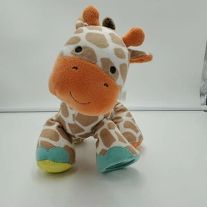 Carters braun orange Giraffe Plüsch Rassel Zahnstange Knirschen Quietschen Stofftier  - Bild 1 von 7