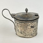 Antique Solid Silver Small Size Mustard Pot George Nathan & Ridley Hayes 1908