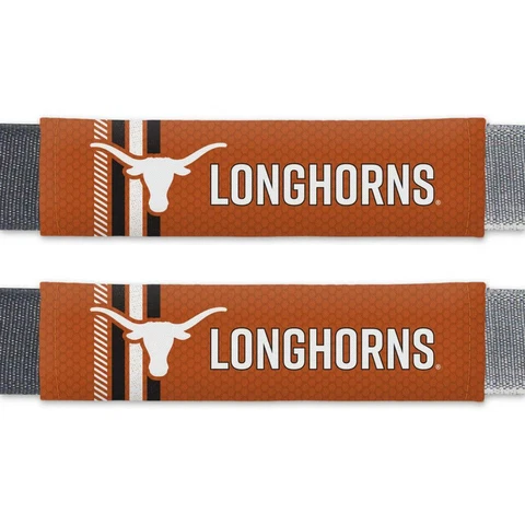 Texas Longhorns Rally Design Seat Belt Pads 2 Pack [NEW] Seatbelt Shoulder Cover