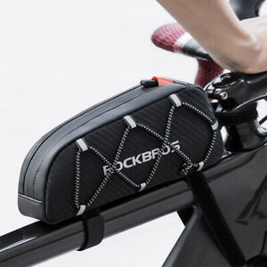 ROCKBROS Mountainbike Fahrrad Front Beam Bag Top Tube Case Schwarz Wasserdicht