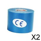 2X Sports Wrap Tape Water Resistant 5cmx5M Athletic Tape for Knee Ankles Wrists
