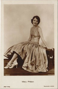 PC MARY PHILBIN, MOVIE STAR, ROSS 4211, Vintage REAL PHOTO Postcard (b33047)