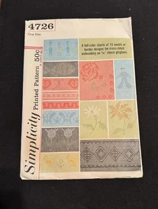 Vintage Simplicity Cross Stitch Pattern - Picture 1 of 3