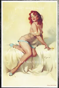 1950's Elvgren Authentic Pin-Up Poster Art Print Darlene Bedside Manner 11x17  - Picture 1 of 1