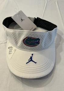 Nike Jordan Florida Gators Coach Football Visor Authentic Team Issue White NEW - Picture 1 of 5